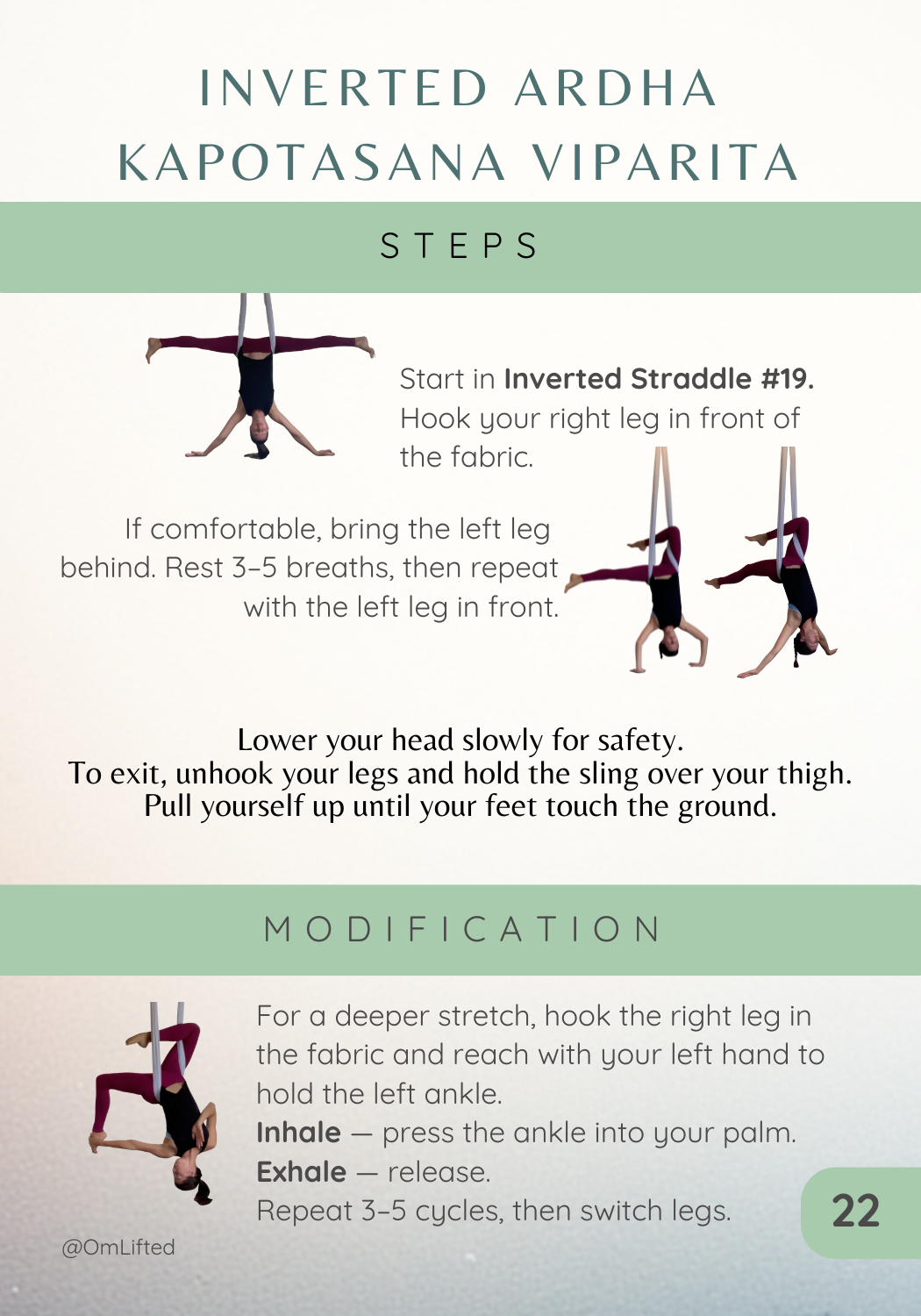 Aerial Yoga Education Tools for Studios & Teacher Training